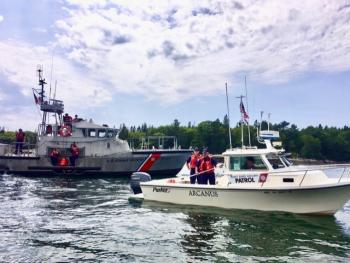 Auxillary Towing Evolutions with Station Boothbay Harbor. Courtesy of David Eastwood