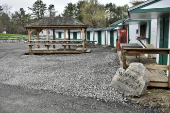 Montsweag Flea Market, with its gazebo, vendor sheds and concession stand. PHIL DI VECE/Wiscasset Newspaper