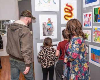 There’s no telling how a showing in a professional gallery will inspire young minds. The Maine Art Gallery’s annual Student Art Show could be the spark that ignites a passion for creative thinking. Photo by Bob Bond.