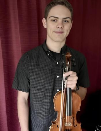 Violinist Jayden Brown of Lincoln Academy is one Sheepscot Valley Student Award winners performing in the concerts. Courtesy of Jayden Brown