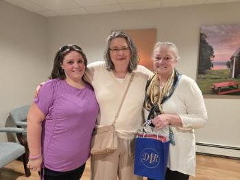 Pictured from left are Jessica Tukey, Monica Tan and Barbara Belknap. Courtesy of Audrey Miller 