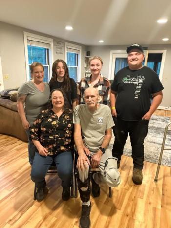 Back row (from left): Heidi Thiboutot, Bryleigh Thiboutot, Nevaeh Thiboutot, Gavin Bonang  Front row (from left):  Vicki and Dennis Mosier  Courtesy photo