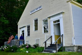 The selectboard's June 18 meeting will be held in the 1837 Town House on the corner of Old Stage and Dana Mills road. 