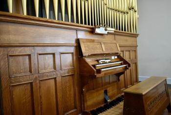 The organ's golden pipes will remain, although will no longer be used. PHIL DI VECE/Wiscasset Newspaper