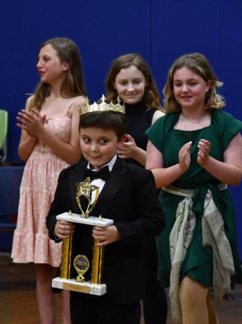 Oscar Mirabile is crowned 2025's Top Royal at the Boothbay's Got Talent event Monday night. Leah Plummer photo Oscar Mirabile: 2025's Top Royal at the Boothbay's Got Talent event Monday night. Leah Plummer photo