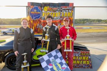 4-Cylinder Pro Race #1, from left: Chassidy Shorty, Adam Taylor and Max Parlin. Jasen Dickey photo 4-Cylinder Pro Race #1, from left: Chassidy Shorty, Adam Taylor and Max Parlin. Jasen Dickey photo