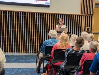Hannah Sterling. CANDI JONETH/Boothbay Register Bigelow addresses PFAS contamination in Casco Bay and beyond