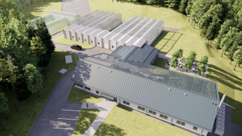A rendition of the Edward and Gwendolyn Asplundh Horticulture and Plant Science Center. Courtesy of Christner Architects