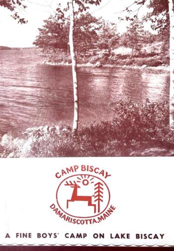 Cover of the Camp Biscay brochure from the late 1940s.