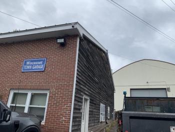 The public works department on Sand Hill Road, Wiscasset. SUSAN JOHNS/Wiscasset Newspaper Sewer plant move issue