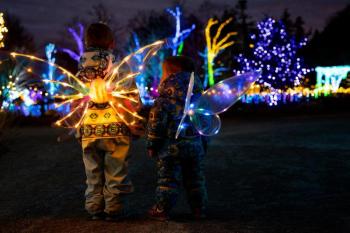 A scene from Coastal Maine Botanical Gardens' Gardens Aglow. Courtesy of CMBG