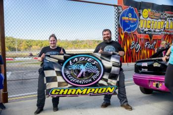 Lady Hornets champion Chrissy Rizzuto, joined by her boyfriend Andrew Hills. Jasen Dickey photo 