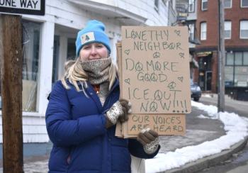 Savannah Feilds has always been interested in politics and felt inspired to join the Jan. 20 walkout.ISABELLE CURTIS/Boothbay Register