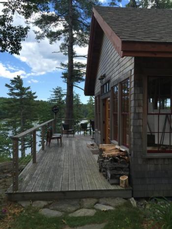 The harvest house overlooks the Sheepscot River. File photo 