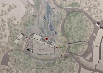 An overhead view of CMBG. 