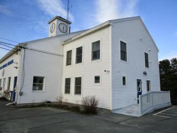 Selectmen plan to replace the access ramp at Woolwich Municipal Building and agreed to fund a Bath Garden Club project here.  PHIL DI VECE/Wiscasset Newspaper