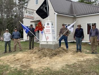 From left, Post 54 officers Bob Hersom, Larry Rines, Bill Cossette, Bob Milligan, Tom Stoner and John Kennedy. Clifford Hendricks photo 