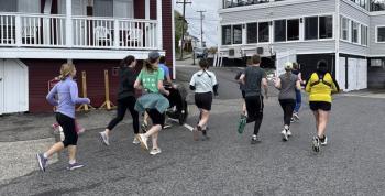 They're off! Courtesy of Leah Campbell
