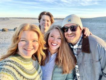 New CEO Megan Benvenuto and her family; Emma, Mark, Megan, and Eric. EMMA BENVENUTO/Boothbay Register