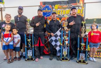 From left, Andre Lester/family, David Greenleaf, Bubba Pelton, Noah Haggett and Clara Garnett. Jasen Dickey photograph