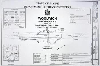 MDOT's plan showing the Rt. 127 culvert replacement.