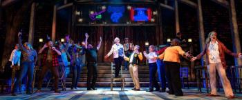 MSMT's ensemble cast of "Come From Away" now playing at the Pickard Theatre at Bowdoin College. Jared Morneau Photography