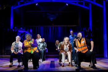 A scene from "Come From Away" on stage now with Maine State Music Theater. Jared Morneau Photography