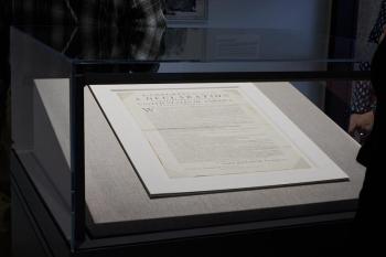 The Dunlap Broadside Declaration of Independence. Courtesy of Maine Historical Society