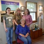Shown from left summer intern Lexi Morton, Gaye Wagner and Jean Wilhelmsen-Exter while seated is Connie Ostis. PHIL DI VECE/Wiscasset Newspaper