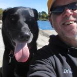 The author and Bo.
