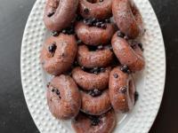 Maine blueberry glazed donuts