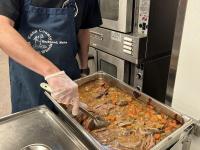 Preparing the meal of the day