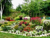 This floral island is just a sample of an artist's garden