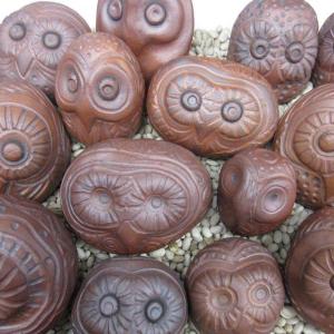 'Owl Sculpture Rattles' by Barbara Fischer Eldred