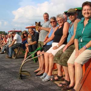 Richard Jordan's family at the Wiscasset Raceway. SUSAN JOHNS Wiscasset Newspaper