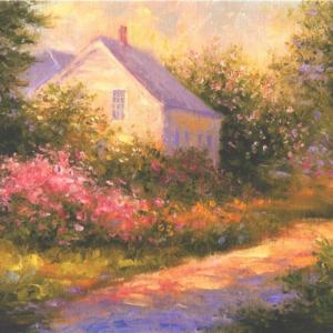 "Monhegan Island Spring" by Sylvia Dyer.