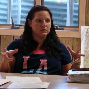 Jessica Chubbuck, chairwoman of the Edgecomb Selectmen, and Selectman Stuart Smith (below) discuss a possible revaluation at the board's July 30 meeting. SUSAN JOHNS/Wiscasset Newspaper Jessica Chubbuck, chairwoman of the Edgecomb Selectmen, and Selectman Stuart Smith (below) discuss a possible revaluation at the board's July 30 meeting. SUSAN JOHNS/Wiscasset Newspaper