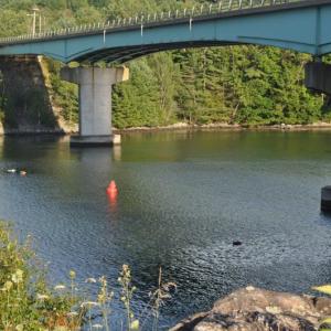 Buoy No. 18 was spotted under the Westport Island bridge. Courtesy of Robert Manes