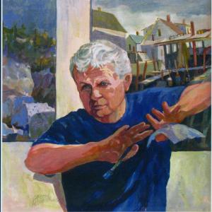Portrait, Carlton Plummer, Plummer Gallery, Boothbay, Boothbay Harbor, Maine art