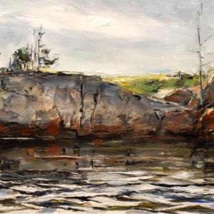 "Tidal Shore," oil on canvas, by John Fulton Folinsbee (American, 1892-1972). "Tidal Shore," oil on canvas, by John Fulton Folinsbee (American, 1892-1972).