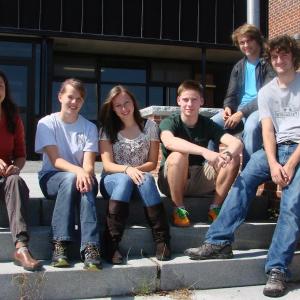 Ying Ying Brown, far left, of Dresden helped train these Wiscasset High School students as “ambassadors” for Chinese students. Students pictured, beginning second from left, are Alyssa Urquhart of Alna, Michaela Trudeau of Wiscasset, Logan Grover of Wiscasset, Cameron Mugnai of Alna and, in back, Cormac Walsh of Wiscasset.