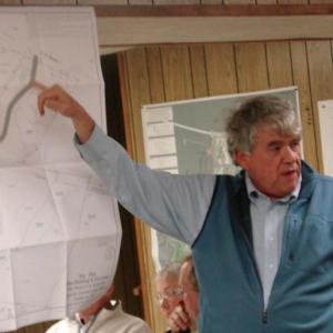 Consultant Karl Olson presents a plan for his client's Route 1 office, at a hearing the Edgecomb Planning Board held October 18. SUSAN JOHNS/Wiscasset Newspaper