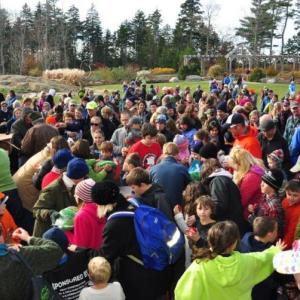 During Coastal Maine Botanical Gardens' November 17 Frozen Turkey Hunt, winners will receive their prizes of turkeys and other foods for the Thanksgiving table. One lucky winner will receive 150 gallons of fuel oil from Dead River Company; another will receive a cord of wood. Courtesy of William Cullina During Coastal Maine Botanical Gardens' November 17 Frozen Turkey Hunt, winners will receive their prizes of turkeys and other foods for the Thanksgiving table. One lucky winner will receive 150 gallons of fuel oil from Dead River Company; another will receive a cord of wood. Courtesy of William Cullina