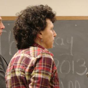 Assistant District Attorney Andrew Wright, left, and former Alna town clerk Karen L. Smith of Edgecomb in Wiscasset District Court November 28. SUSAN JOHNS/Wiscasset Newspaper Assistant District Attorney Andrew Wright, left, and former Alna town clerk Karen L. Smith of Edgecomb in Wiscasset District Court November 28. SUSAN JOHNS/Wiscasset Newspaper
