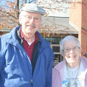 Wiscasset residents Conrad and Nancy Schilke. Charlotte Boynton/Wiscasset Newspaper