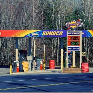 Skip Cahill Tire, located on Route 1 in Edgecomb sells tires and they pump your gas for you. 