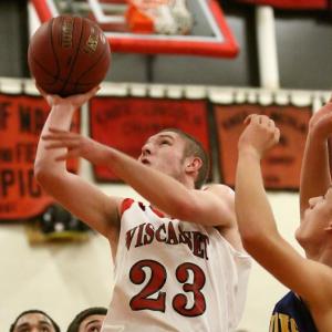 Austin Haskell gets a shot inside.