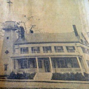 The Hilton House before the fire of 1903, this photo appeared in “The Bath Independent” issue of September 10, 1903.