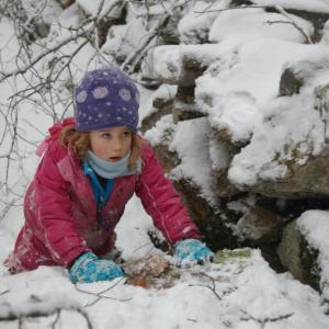 Audrey Hufnagel a first grader at the Juniper Hill School takes part in an outdoor lesson on winter animals and tracking. The Alna-based school will host an open house on March 14, at 3 p.m. Courtesy of Juniper Hill School Audrey Hufnagel a first grader at the Juniper Hill School takes part in an outdoor lesson on winter animals and tracking. The Alna-based school will host an open house on March 14, at 3 p.m. Courtesy of Juniper Hill School