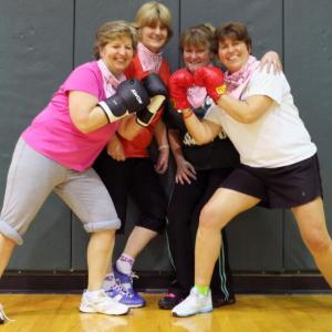 “Team Pink” is ready to battle in Lisa Hall’s Weight Loss Challenge. Left to right are Patty Jo Averill, Kathy Onorato, Mary Stead and Cindy Carter. Courtesy of Tylan Onorato